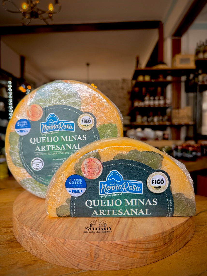 Queijo Minas Artesanal Nonna Rosa - Folha de Figo - Edição Especial