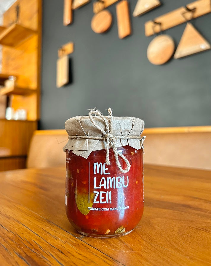 Geleia Artesanal de Tomate com Manjericão - Me Lambuzei